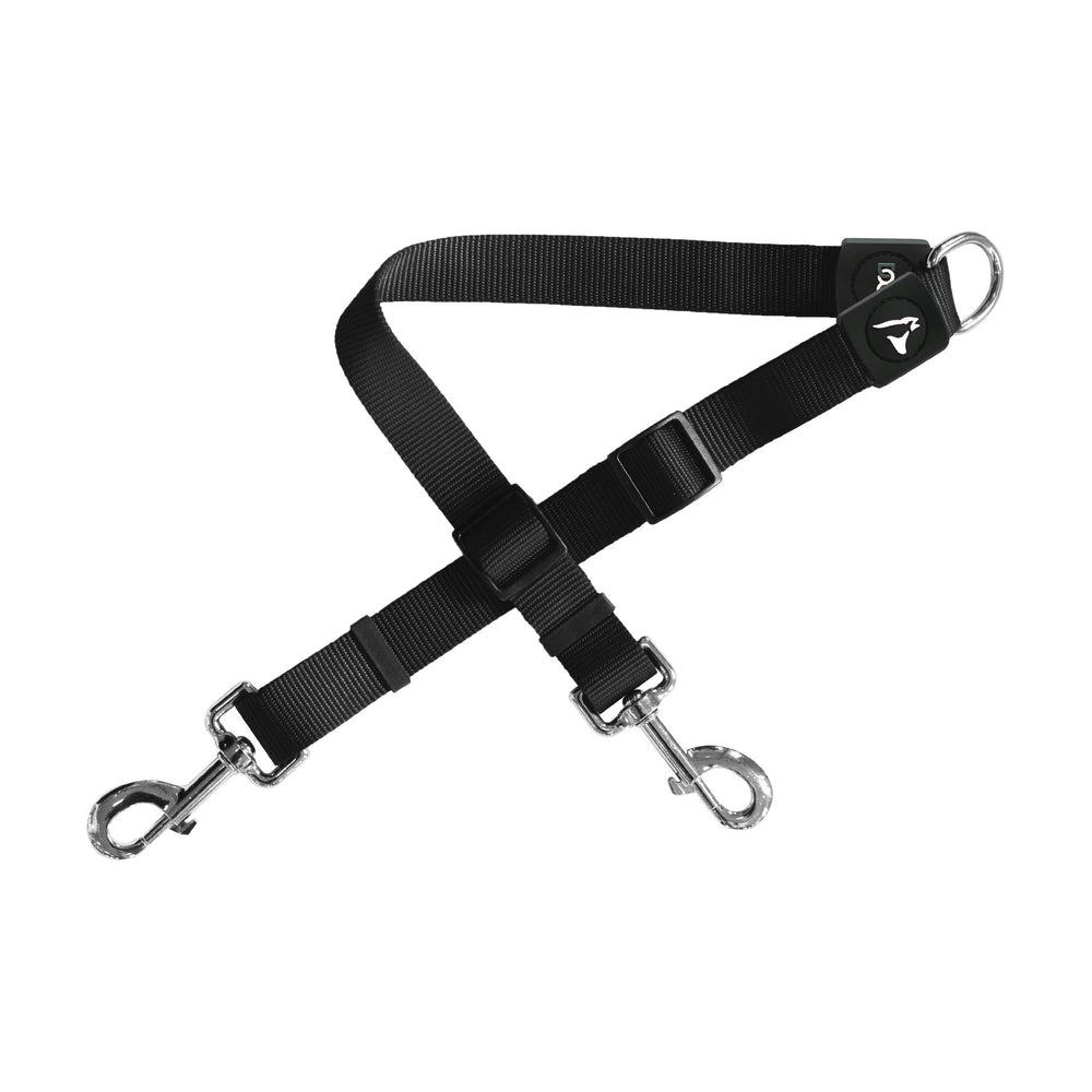 Acoplador doble para correa de perro DOCO Signature de nylon, ajustable