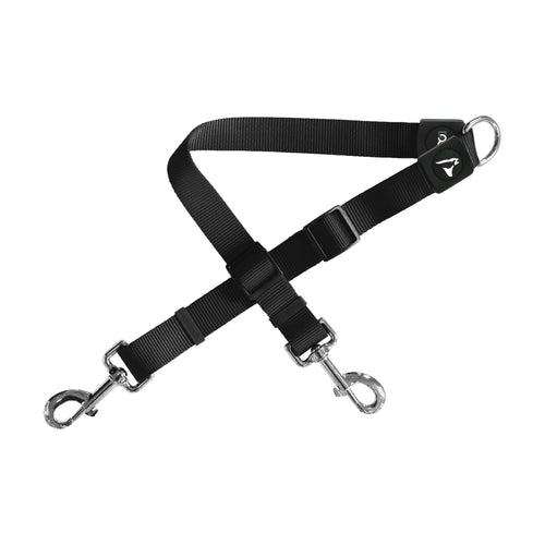 Acoplador doble para correa de perro DOCO Signature de nylon, ajustable