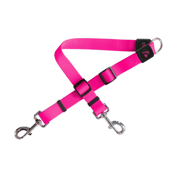 Acoplador doble para correa de perro DOCO Signature de nylon, ajustable