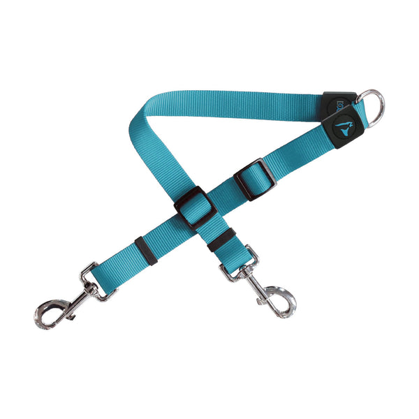 Acoplador doble para correa de perro DOCO Signature de nylon, ajustable