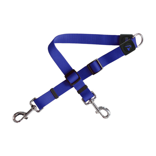 Acoplador doble para correa de perro DOCO Signature de nylon, ajustable