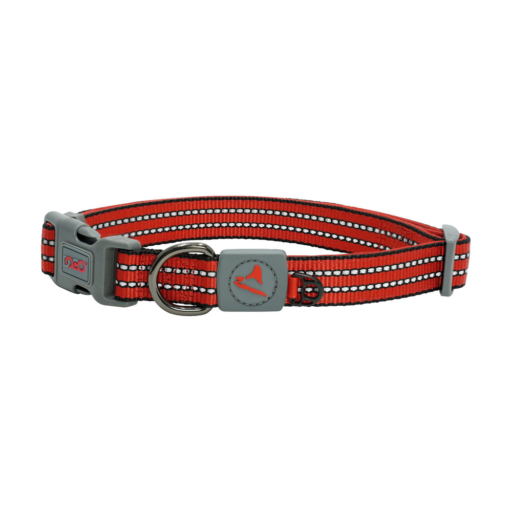 Collar para perro DOCO Vario de nylon reflejante con argolla en D