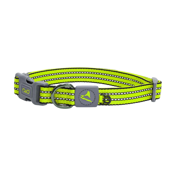 Collar para perro DOCO Vario de nylon reflejante con argolla en D
