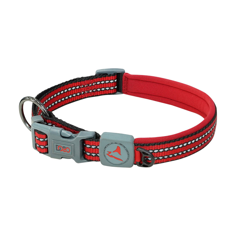Collar para perro DOCO Vario reflejante con argolla en O de seguridad