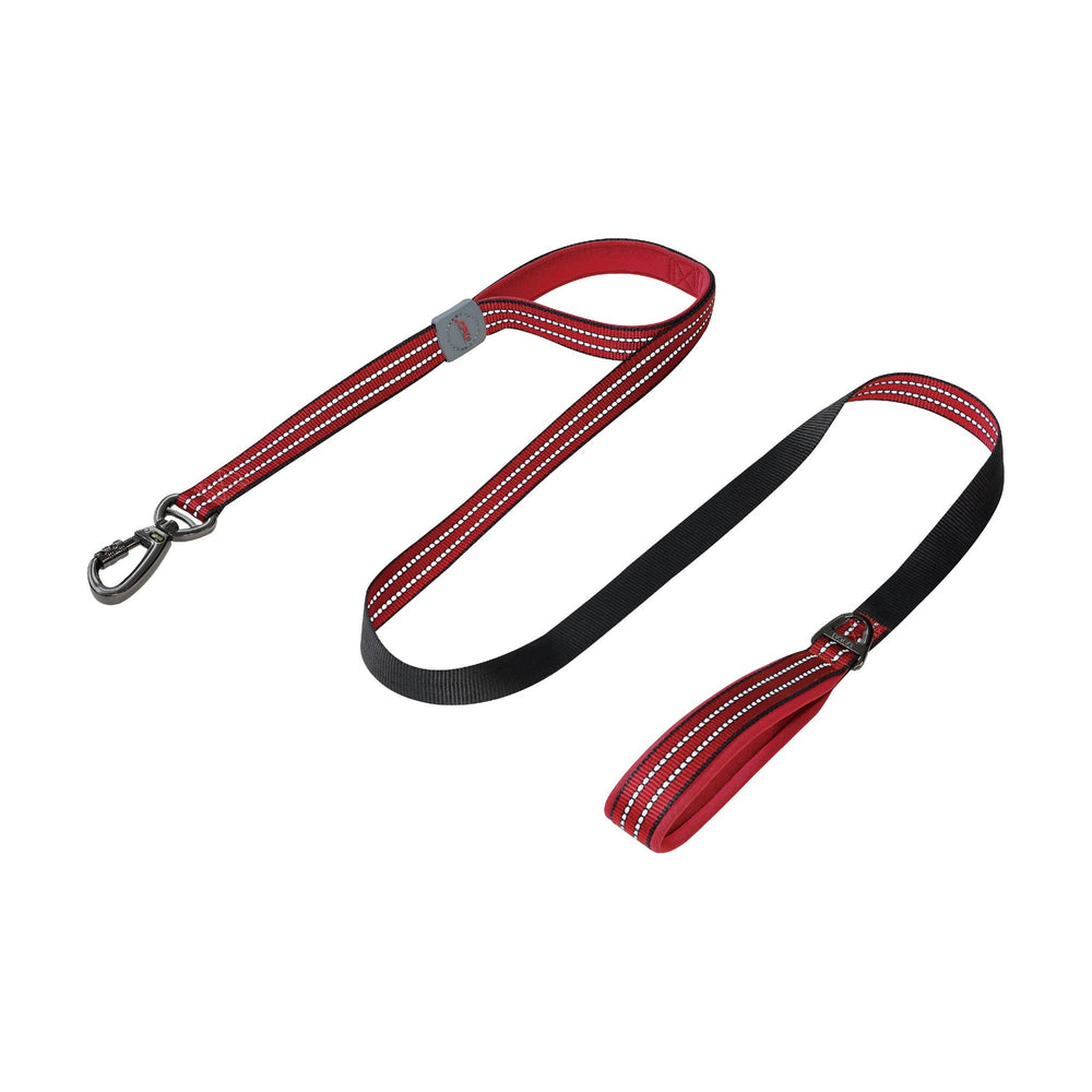 Correa para perro DOCO Vario de doble asa con neopreno y costuras reflejantes, 1.8 m