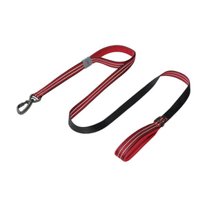 Correa para perro DOCO Vario de doble asa con neopreno y costuras reflejantes, 1.8 m