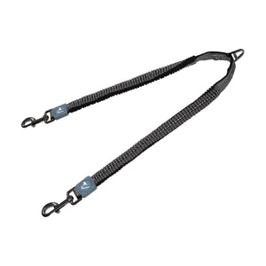 Acoplador doble para correa de perro DOCO Vario con amortiguador bungee y costura reflejante