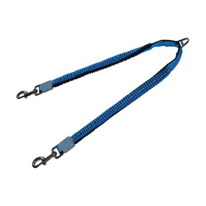 Acoplador doble para correa de perro DOCO Vario con amortiguador bungee y costura reflejante
