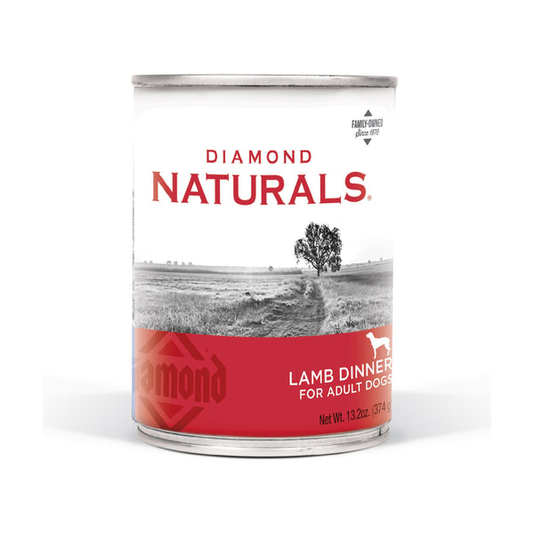 Diamond Naturals Lamb Dinner alimento húmedo en lata para perro adulto, cordero, 374 g