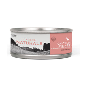 Diamond Naturals Chicken Dinner alimento húmedo en lata para gato adulto y gatito, pollo, 156 g