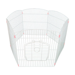 Fancy Pets corral hexagonal plegable de metal para perro, 6 paneles de 55 x 64 cm
