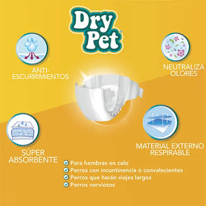 PAÑALES PARA PERRO CH 12 PZAS FANCY PETS
