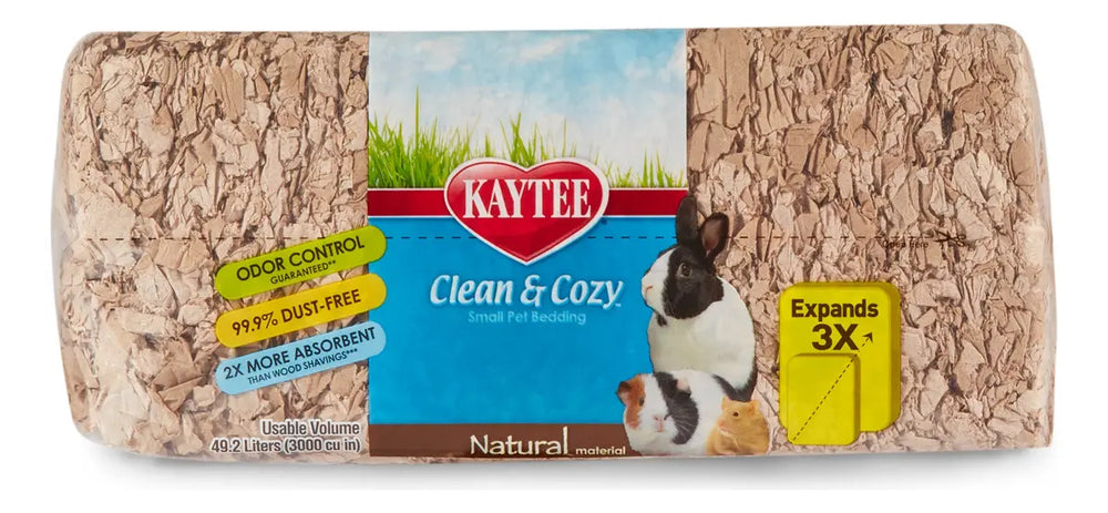 SUSTRATE DE PAPEL CLEAN & COZY NATURAL 24.6 L KAYTEE