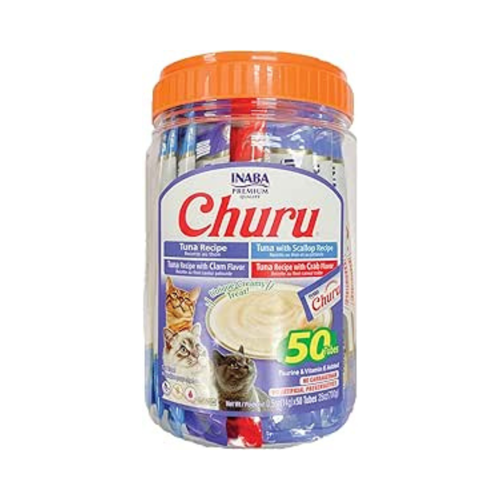BOTE DE ALIMENTO HUMEDO MARISCOS VARIOS PARA GATO CHURU