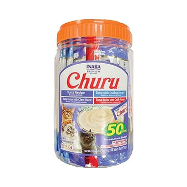 CHURU VARIOUS SEAFOOD WET FOOD POUCH FOR CAT