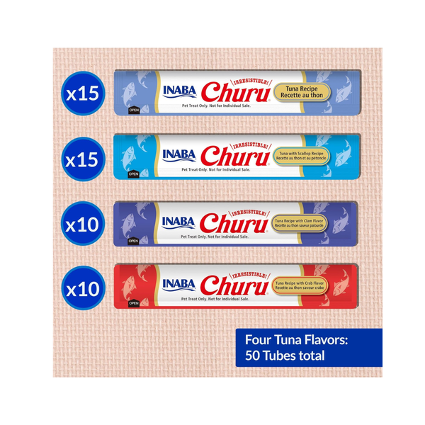 CHURU VARIOUS SEAFOOD WET FOOD POUCH FOR CAT