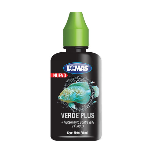 Lomas Verde Plus tratamiento contra Ich y hongos para peces de agua dulce