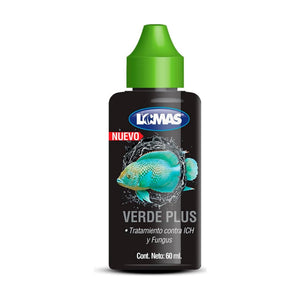 Lomas Verde Plus tratamiento contra Ich y hongos para peces de agua dulce