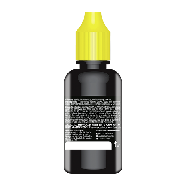 SOLUCION ANTISEPTICA ACRIFLAVINA 30 ML PARA PECES LOMAS