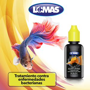 SOLUCION ANTISEPTICA ACRIFLAVINA 30 ML PARA PECES LOMAS