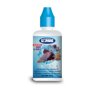 Lomas Neutra Beta acondicionador de agua para peces betta, 30 ml