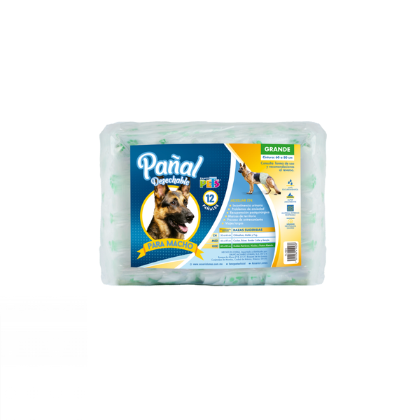 PAÑAL GRANDE PARA PERRO MACHO FANCY PETS