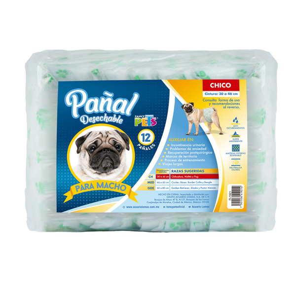 MALE DIAPER S 12 CT FANCY PETS