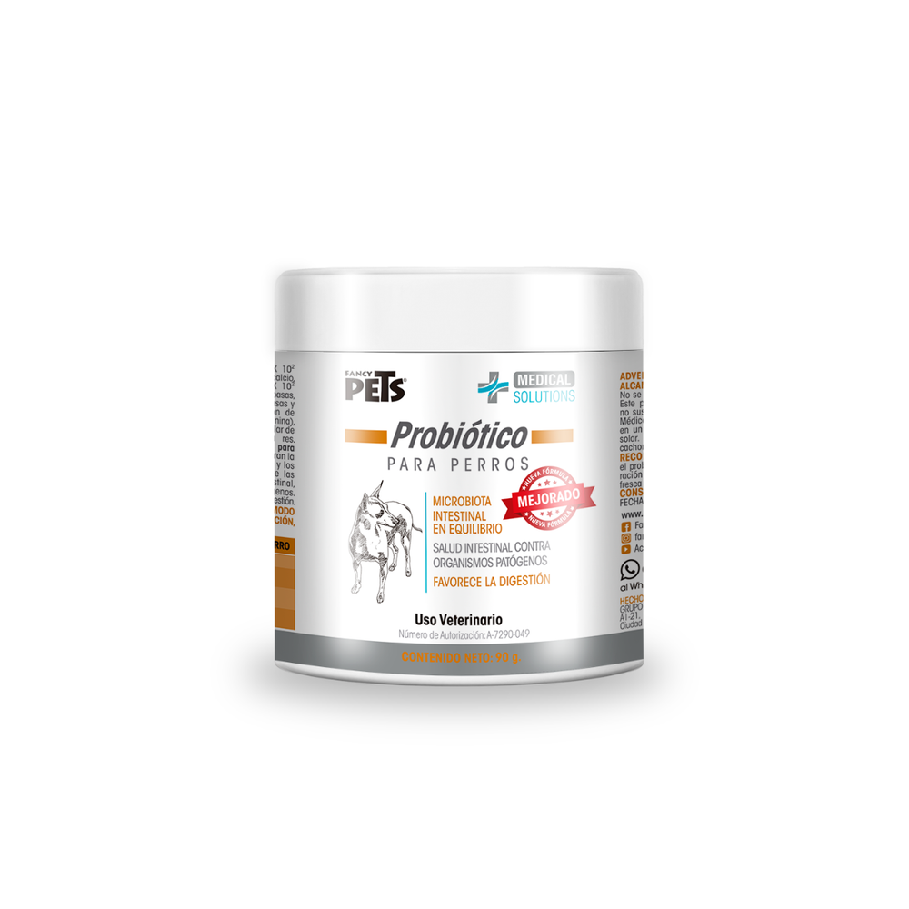 PROBIOTICOS PARA PERROS EN POLVO 90G FANCY PETS