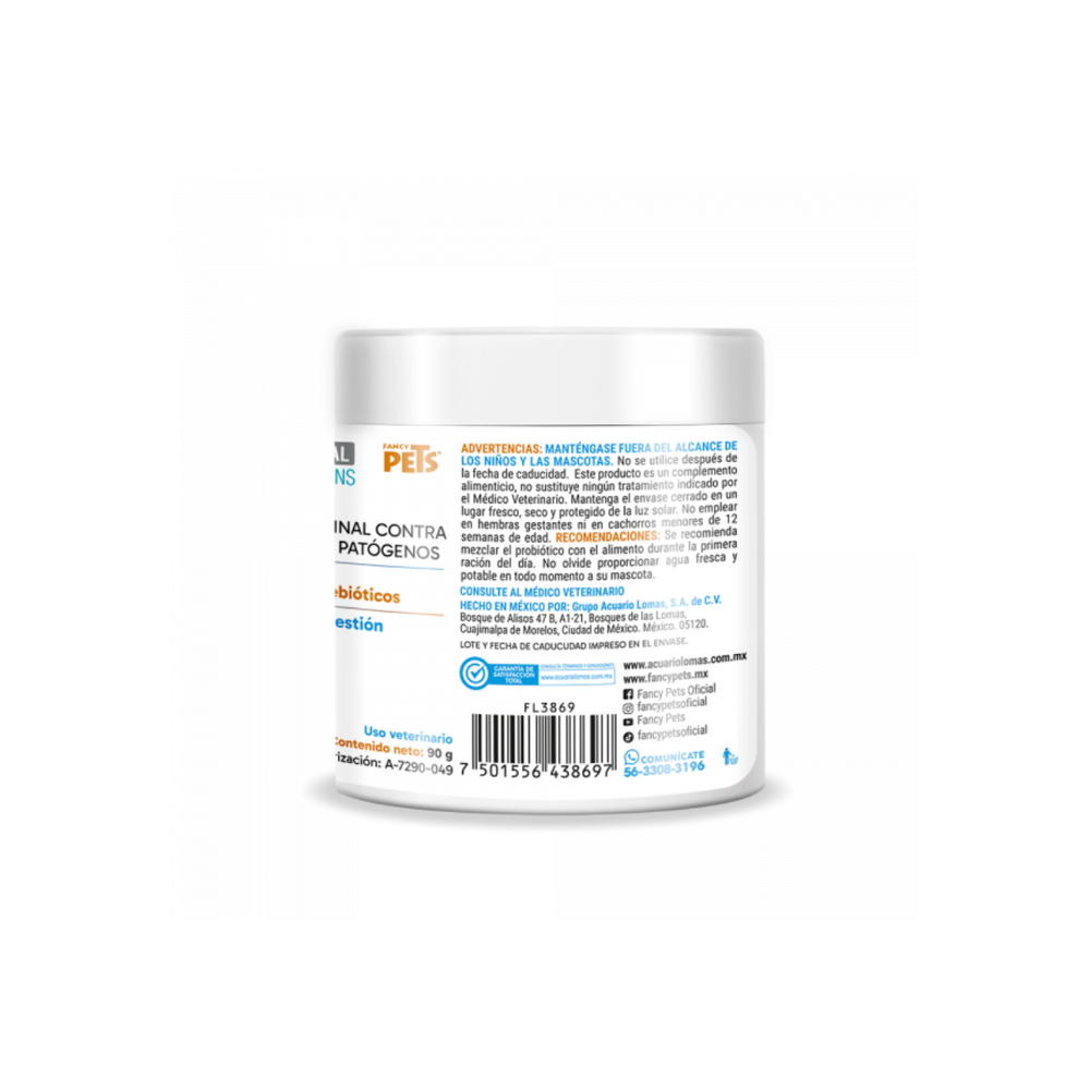 PROBIOTICOS PARA PERROS EN POLVO 90G FANCY PETS