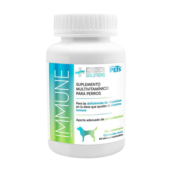 Fancy Pets Medical Solutions Immune multivitamínico para perro, 60 tabletas masticables