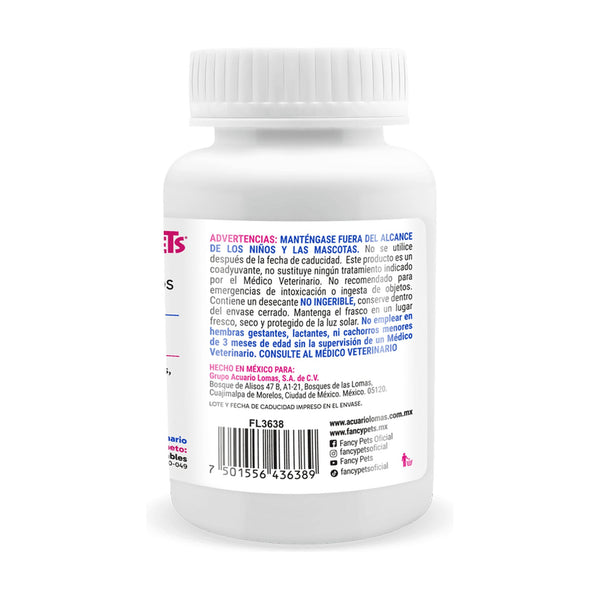 Fancy Pets Medical Solutions Carbodetox carbón activado para gases estomacales de perro, 60 tabletas masticables