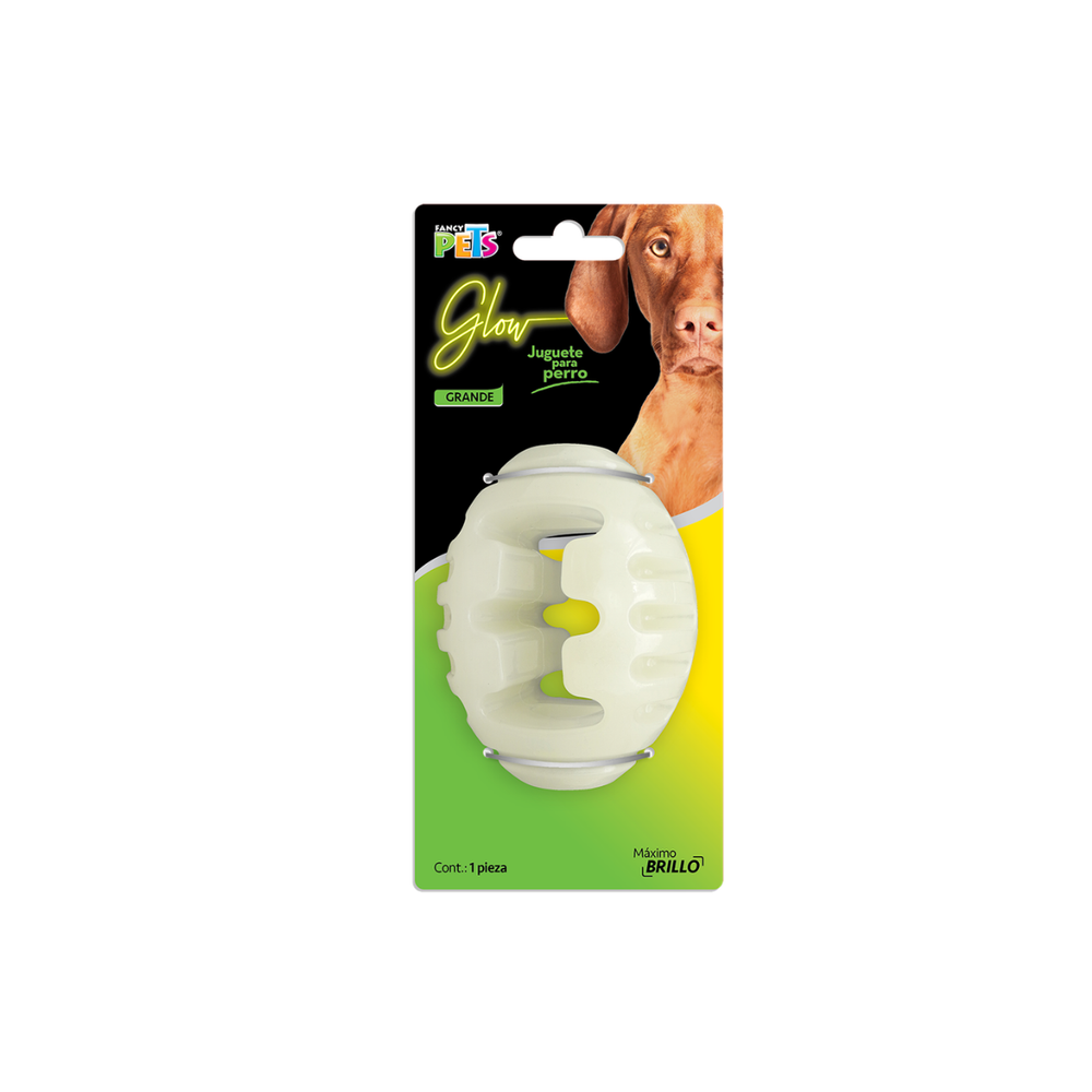 JUGUETE BALON DE RUGBY GLOW FANCY PETS