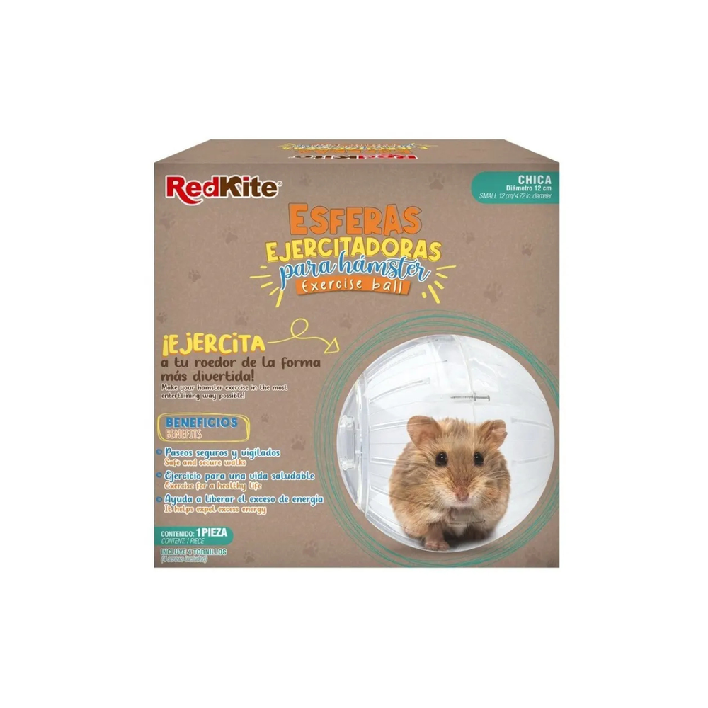 ESFERA EJERCITADORA CH TRANSPARENTE PARA HAMSTER REDKITE