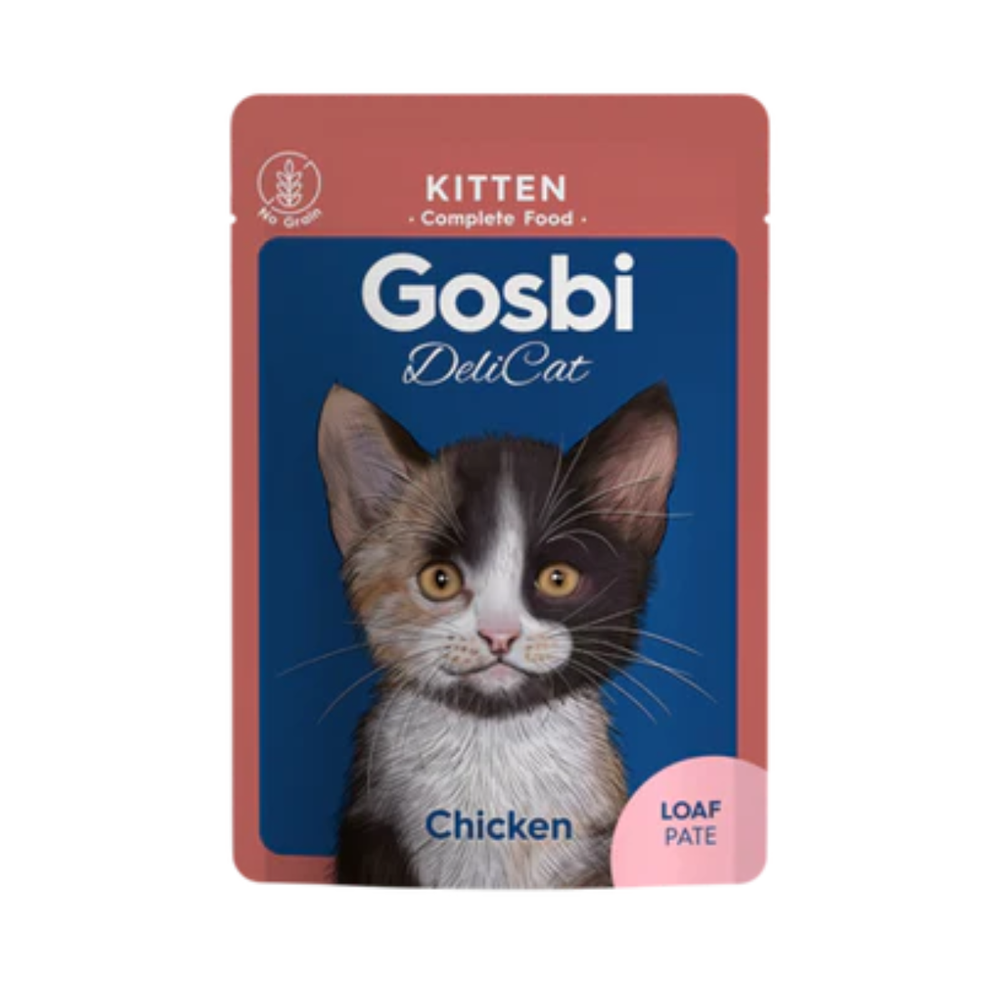 ALIMENTO HUMEDO PARA GATO DELICAT KITTEN CHICKEN LOAF 70 g. GOSBI