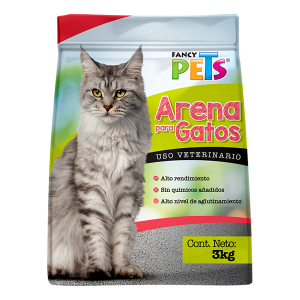 ARENA PARA GATO 3 KG FANCY PETS