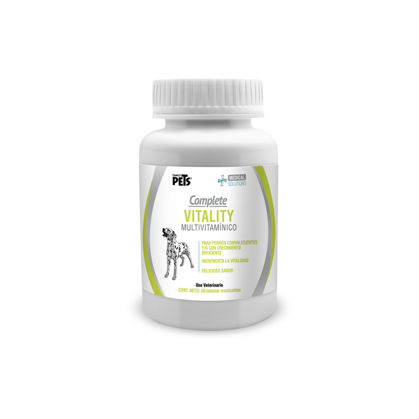 MULTIVITAMINICO COMPLETE VITALITY PARA PERROS 60 TAB FANCY PETS