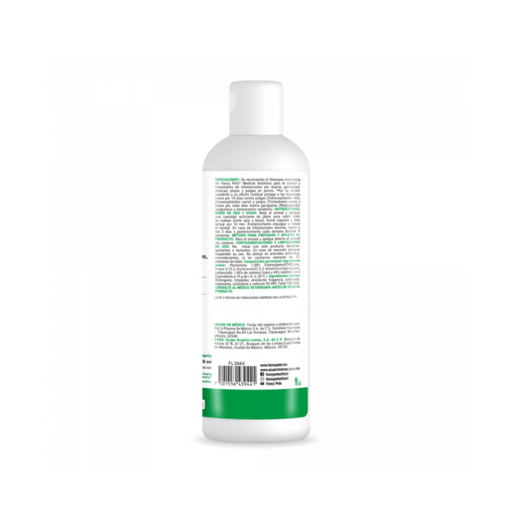 SHAMPOO MEDICINAL ANTIPULGAS 250 ML FANCY PETS