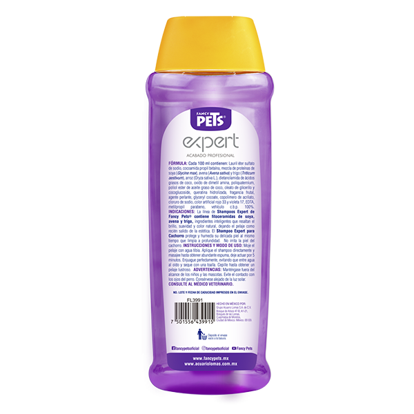 SHAMPOO PARA MASCOTAS PELO LARGO 500ML FANCY PETS
