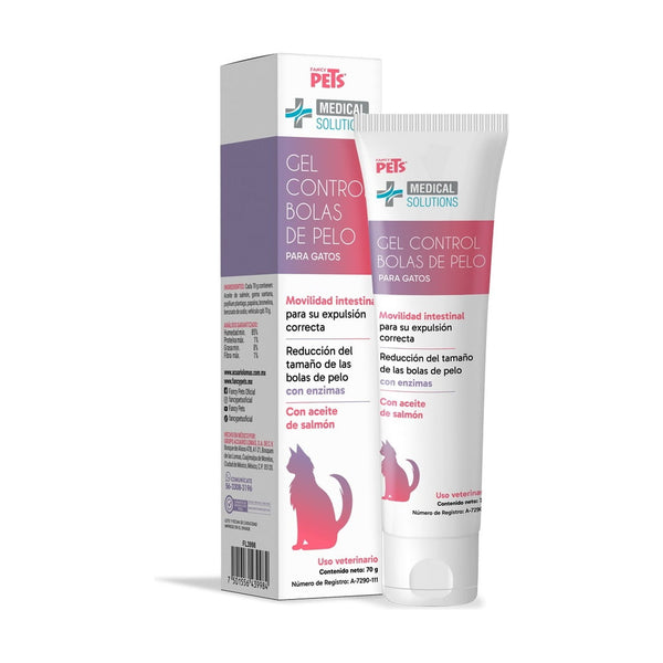 Fancy Pets Medical Solutions gel control bolas de pelo para gato con aceite de salmón, 70 g