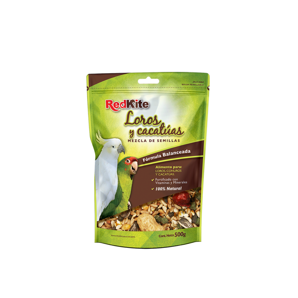 MEZCLA DE SEMILLAS PARA LOROS Y CACATUAS 500 G FANCY PETS
