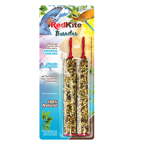 BARRITA DE SEMILLAS PARA CANARIOS Y FINCHES 2 PZ REDKITE