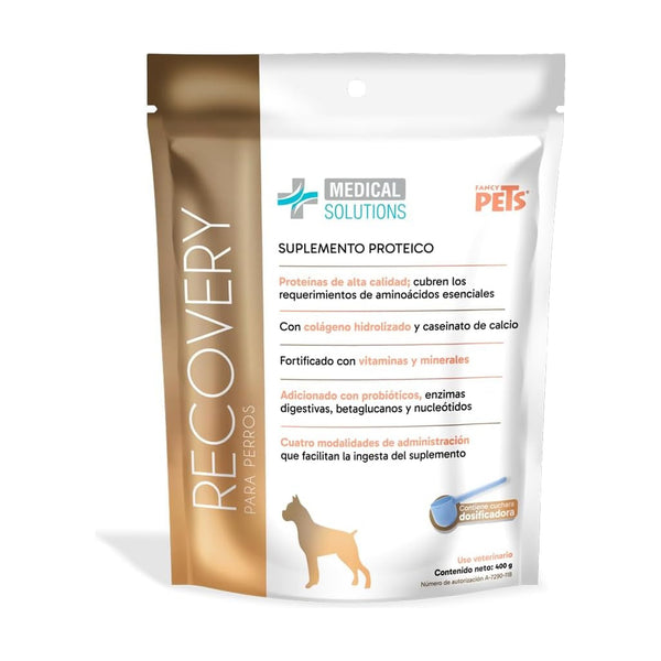 Fancy Pets Medical Solutions Recovery suplemento proteico en polvo para perro, 400 g