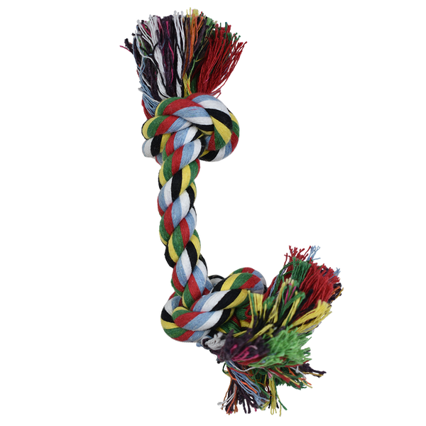 JUGUETE HUESO XCH DE HILO MULTICOLOR 20 CM FANCY PETS