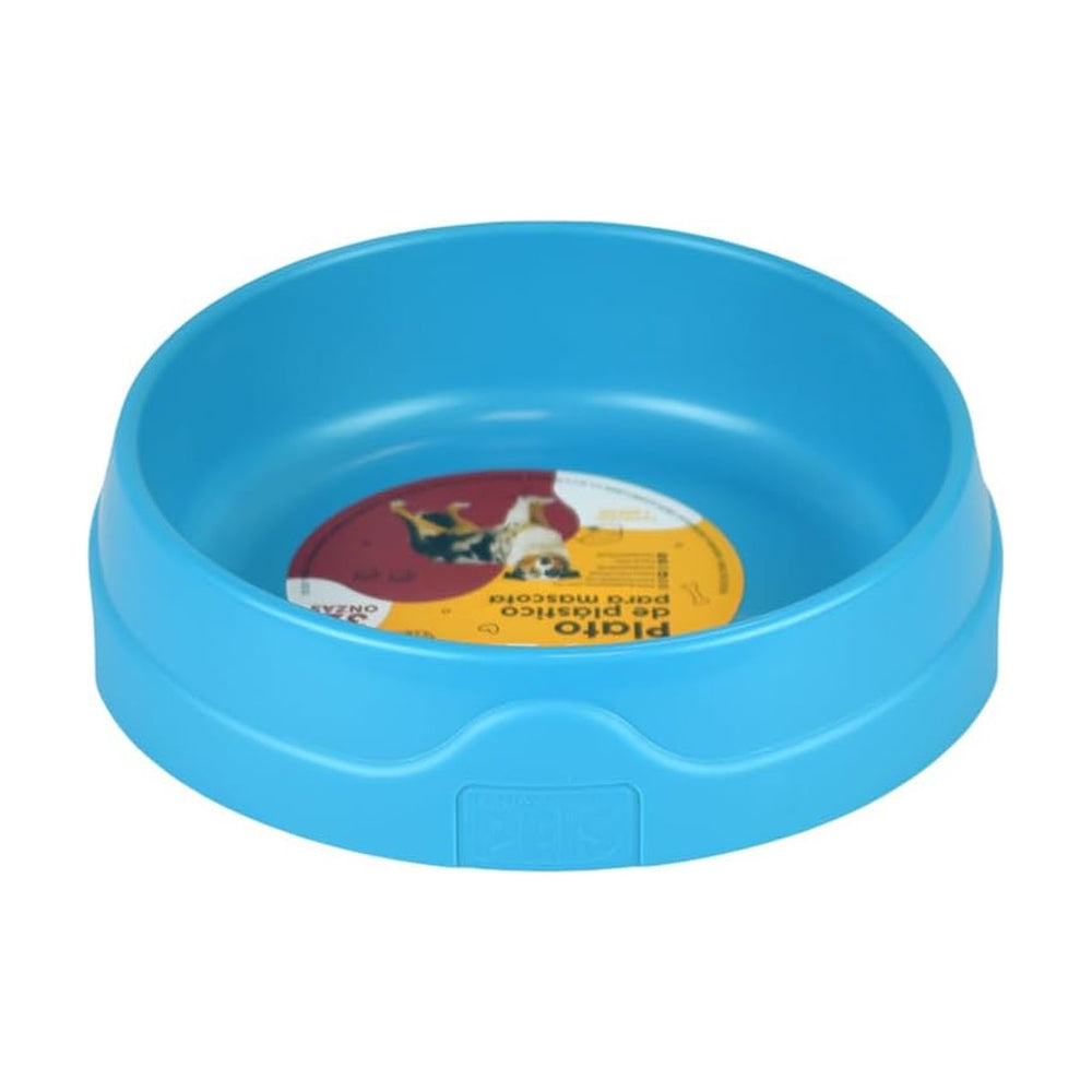 Fancy Pets plato de plástico con agarradera para perro y gato, 32 oz