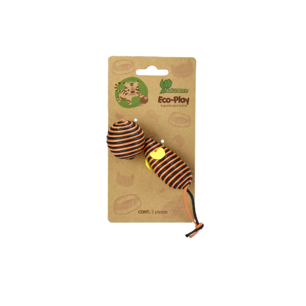JUGUETE BOLA Y RATON ECOPLAY FANCY PETS