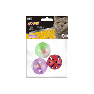 JUGUETE SET DE PELOTAS SOUND FANCY PETS