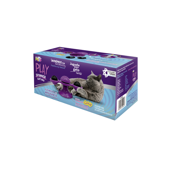 JUGUETE SPINNER PARA GATO CON CATNIP PLAY FANCY PETS