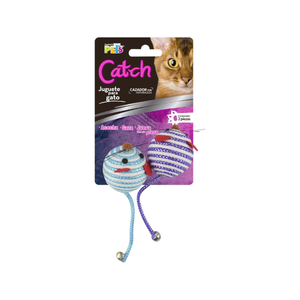 JUGUETE PELOTA DE RATON CATCH FANCY PETS