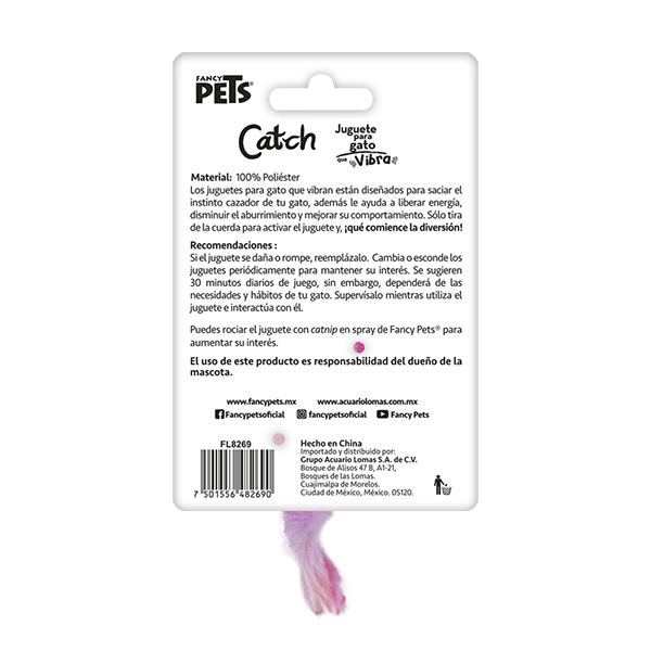 JUGUETE RATON VIBRO CATCH FANCY PETS