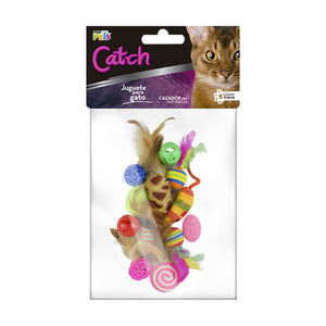 Fancy Pets Catch set surtido de juguetes para gato, 12 piezas